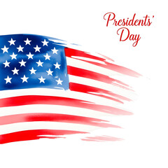 American flag with Presidents' Day text president day 2026 America 3
