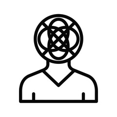 Complex thinking illustrated by simple line art