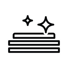 Clean and shine icon with sparkling effect