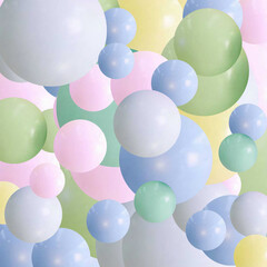Abstract multicolored background with pearls. Modern festive illustration. eps 10