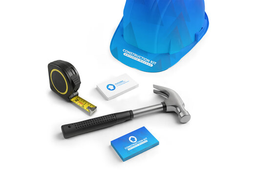 Construction Branding Kit Mockup