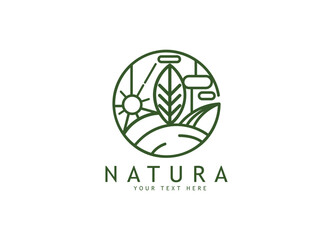 Green easter egg with a decorative ribbon featuring an eco friendly logo and recycling symbol vector illustration to represent a sustainable nature concept for saving the planet