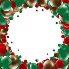 Color realistic 3d balls . Design element. Eps 10