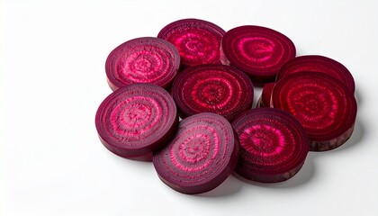 Sliced Beetroot - A Vibrant Display of Fresh, Healthy Vegetables.