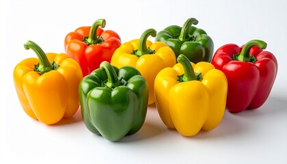 Colorful Bell Peppers - A Vibrant Display of Fresh Produce.