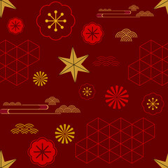 Chinese Gold Pattern Texture for Lunar Celebration Design