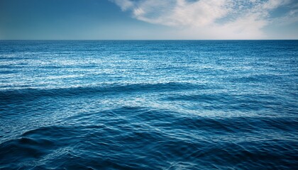 Abstract Calm Sea Or Ocean Water Surface Background