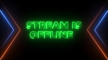 Stream overlay stream is offline with particle looping