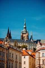 Skyline Featuring Ancient Gothic Structures, Panoramic View Of Historic European Architecture