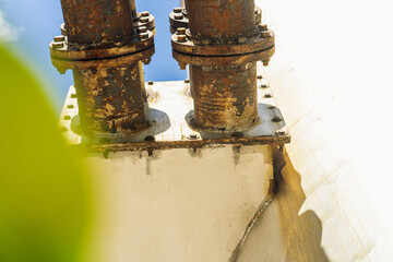 Sustainable industrial development. Green industry sustainable manufacturing. Energy saving factory technology air pollution reduction. Sustainable business ESG. Clean air environmental protection 