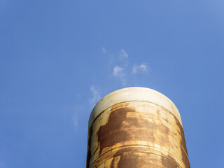 Continuous emission monitoring system. Exhaust system concept Clean air environmental protection. Factory industrial chimney emission monitoring. Sustainable manufacturing air pollution reduction