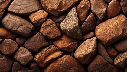 Exture Of The Natural Brown Stone For Background Close Up Of Rocks On The Ground
