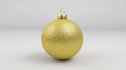 Golden christmas ornament