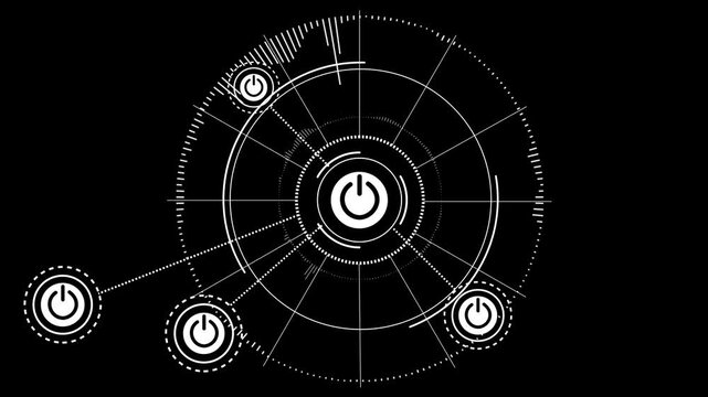 Start symbols appears. 4K+ 3D animation concept.4k animation video.