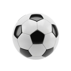 Obraz premium A close-up view of a classic black and white soccer ball