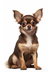 Brown Chihuahua looking at the camera