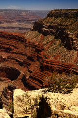 Hazy Sky Day At The Grand Canyon Arizona