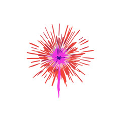 Colorful abstract firework explosion illustration