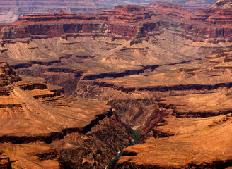 Hazy Sky Day At The Grand Canyon Arizona