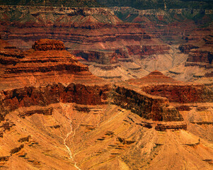 Hazy Sky Day At The Grand Canyon Arizona