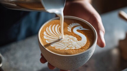 Latte Art Pour