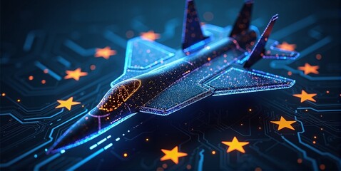 European fighter jet symbolizing rearmament of europe countries and air defense