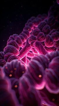 Microscopic Marvel: An ethereal display of cellular structures, with intricate details and vibrant, luminous hues, presenting the unseen beauty of life's building blocks.