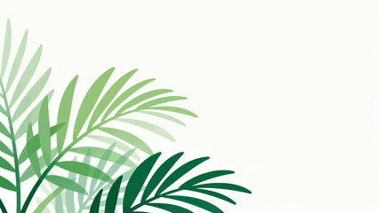 Green leafy plant on white background © k8m