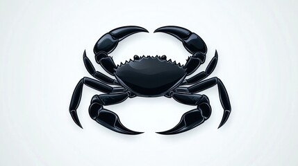 Black crab illustration