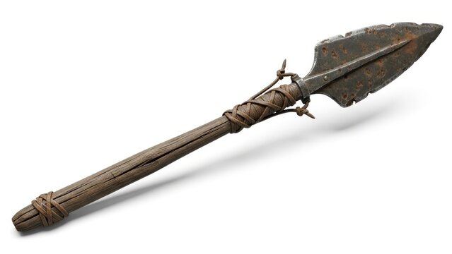 Ancient spear with metal point.
