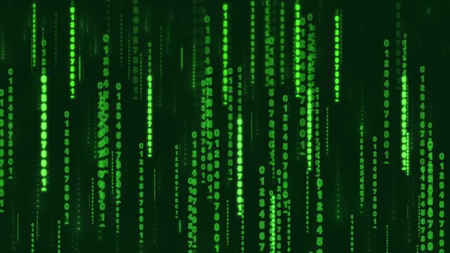 green binary code