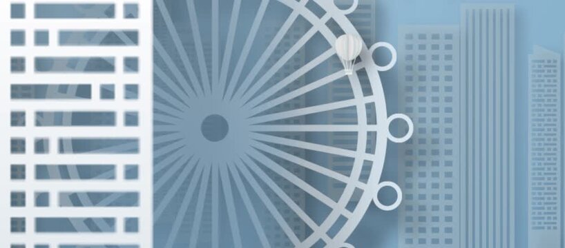Korea Landmark Travelling Parallax Motion Graphic