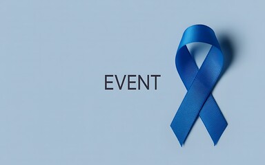 Blue ribbon awareness event
