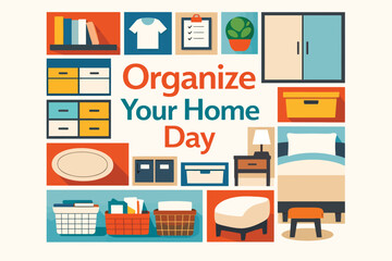 Minimal Home Organization Symbol for Organize Your Home Day