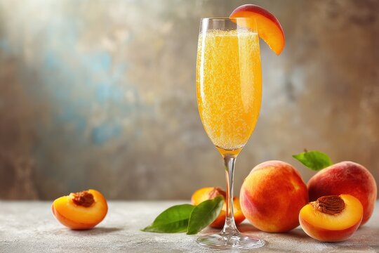 Delightful Peach Bellini: A Sweet Sparkling Beverage for Celebrations
