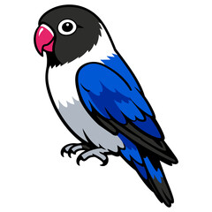 Obraz premium Batman Blue Lovebird Vector Illustration