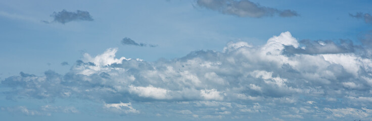 A beautiful cloudscape in the blue sky