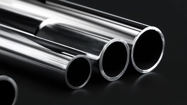 Closeup of seamless nickel alloy tubing showcasing smooth flawless surface ideal for highpressure industrial applications.