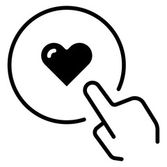 social media reaction icon love like heart vector illustration