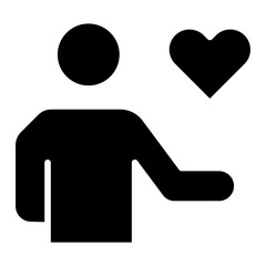 social media reaction icon love like heart vector illustration