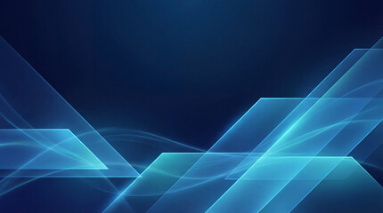 Geometric Abstract Corporate Background with Blue Light Streaks