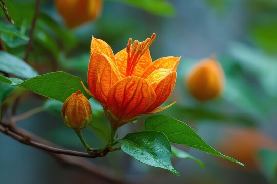 Vibrant Merigold Blossom: A Stunning Display of Asian Flora and Botanical Beauty