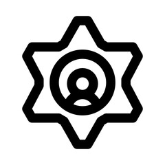 User Setting Modern Line Icon. Professional minimal vector symbol representing account preferences configuration and profile management.