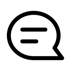 Message Chat Modern Line Icon. Professional minimal vector symbol representing communication conversation messaging and digital interaction.