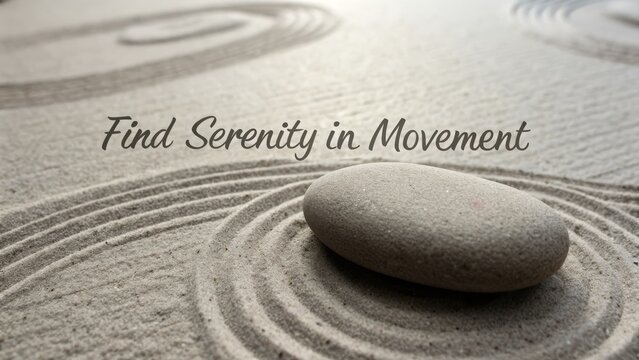 Zen Sand Garden Stone Tranquility
