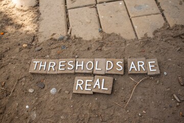 Thresholds Are Real Message on Dusty Ground