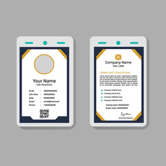 Professional Employee ID Badge Template for Corporate Office