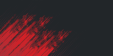 Background, contrast red and black color abstract template for business design. Technology style. You can use it for advertising, sports posters, templates, business presentations. Vector illustration