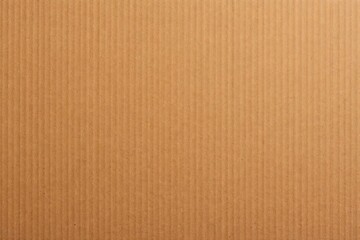 Fototapeta premium Close-up of corrugated cardboard texture, light brown background
