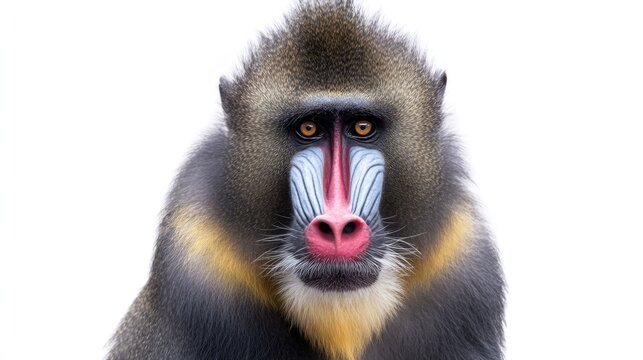 Close-up Portrait of a Mandrill - Powered by Adobe
